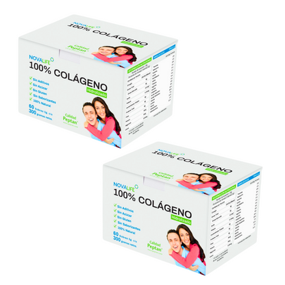 Combo 11: Colágeno Hidrolizado. Marca Novalife. ( 2 cajas de 60 sobres de 5 gr.)