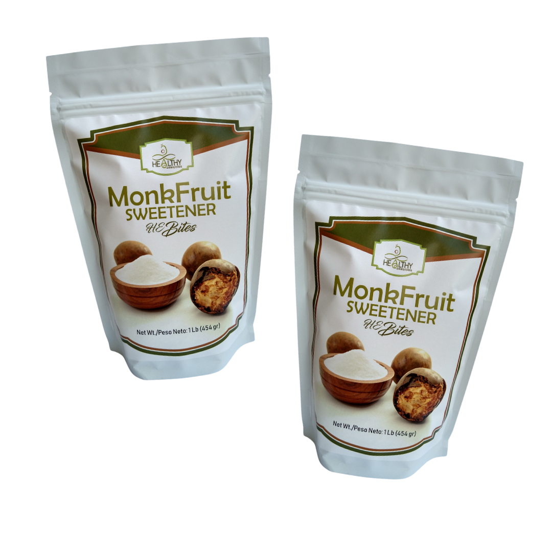 Combo 5: Dos Bolsas de MonkFruit HEBites (1 Lb. C/U)