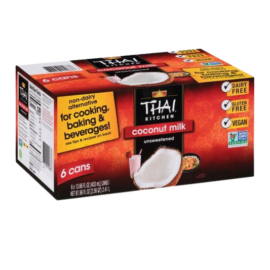 Leche de Coco Thai Kitchen caja de 6 Unidades (403 ml. / 13.66 oz)